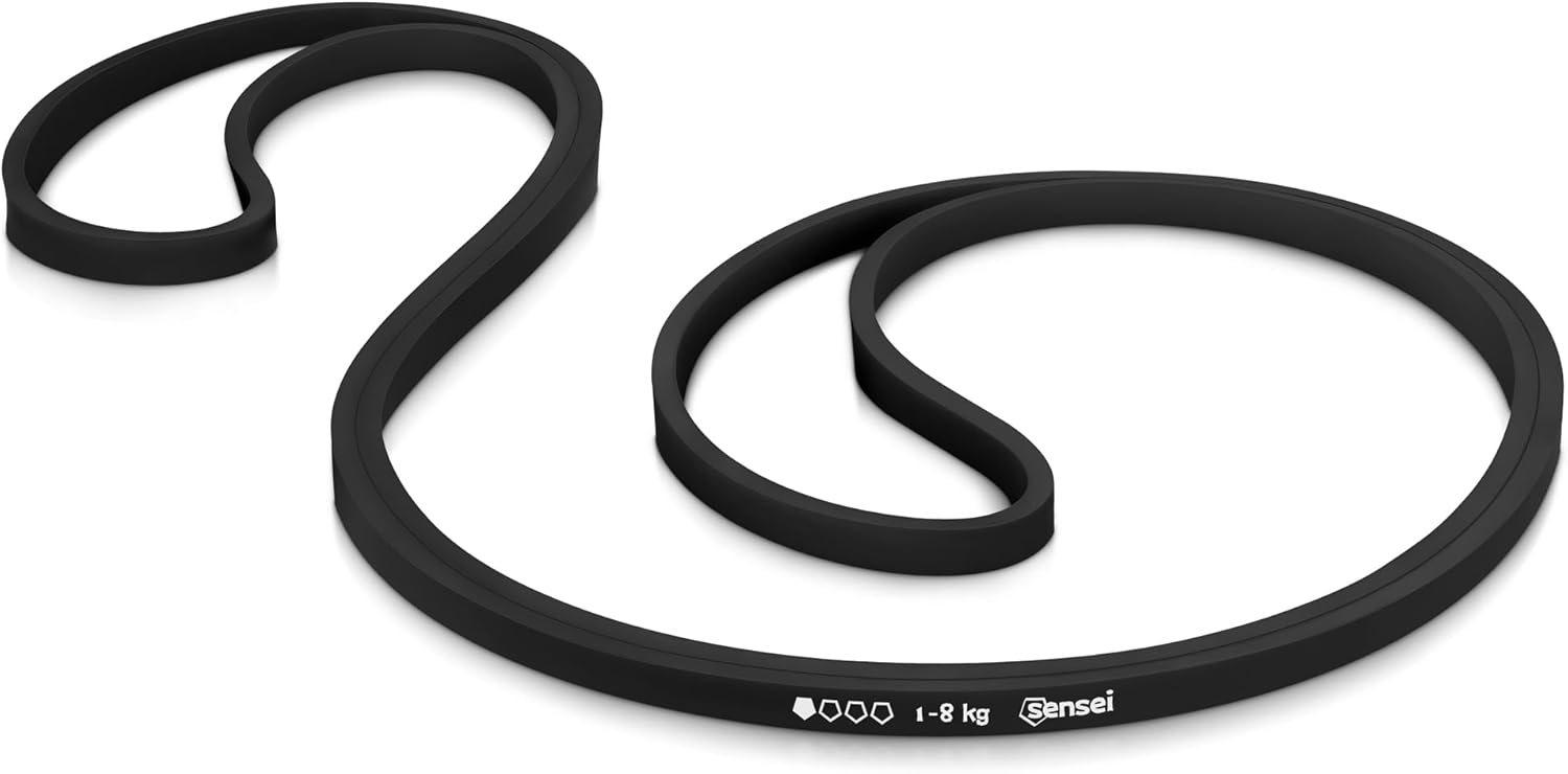 SENSEI® Widerstandsbänder – Fitnessbänder Gummibänder Für Krafttraining Klimmzughilfe Yoga & Rehabilitation Mit Übungsanleitung