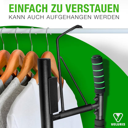 Klimmzugstange Türrahmen - Stark Belastbare Pull up Bar [Bis 200 KG]- Türreck Ohne Aufbau - 20 Cm Höher Im Rahmen - Auch Für Dips&Push Ups (Abgerundet)