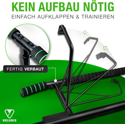 Klimmzugstange Türrahmen - Stark Belastbare Pull up Bar [Bis 200 KG]- Türreck Ohne Aufbau - 20 Cm Höher Im Rahmen - Auch Für Dips&Push Ups (Abgerundet)